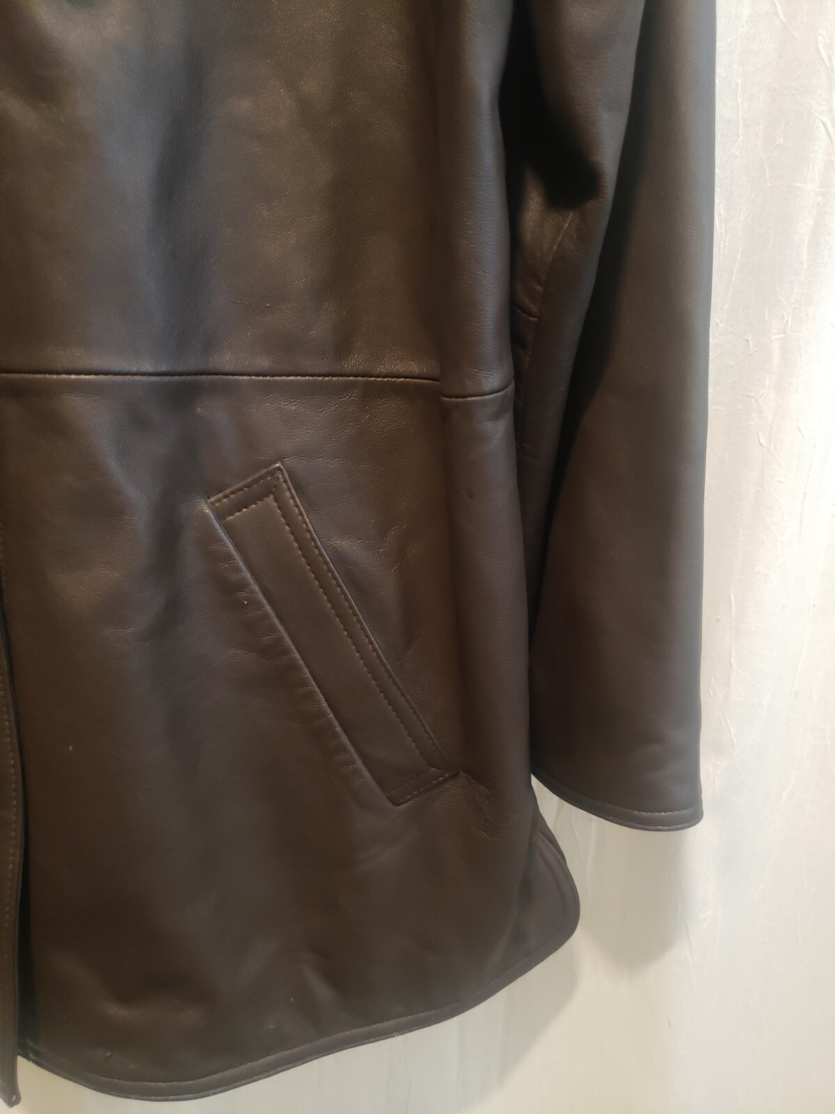 Leather Elements Womens Large Dark Brown Leather … - image 5