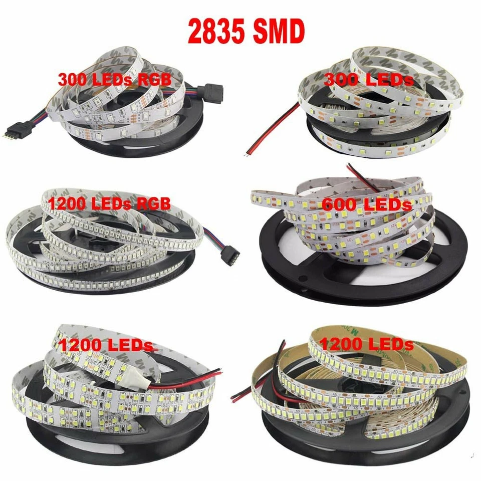 16.4ft LED Strip 3528 2835 3014 5050 5054 5630 5730 7020 SMD Flexible Light 12V - Image 2 of 4