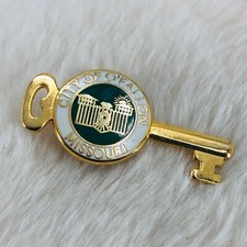 City of O'Fallon Missouri Gold Key Souvenir Enamel Lapel Pin