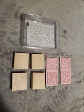 Stampin' Up FABULOUS FOUR - Rubber Stamps Set of 4 - NEW unmounted