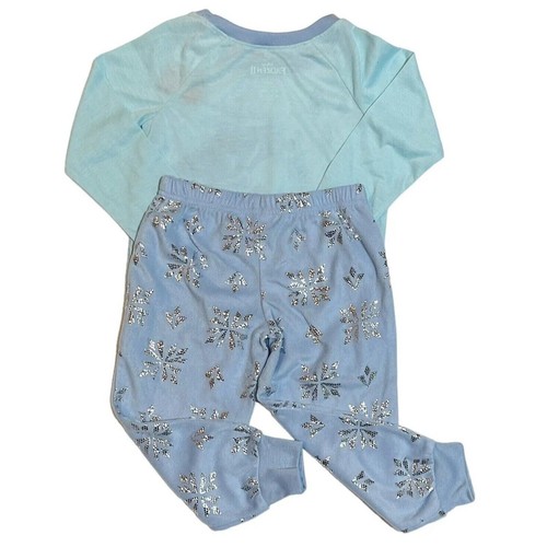 Frozen II Elsa and The Nokk Spirit Horse Blue Top Pants Pajama Set Size 4 - Picture 2 of 5