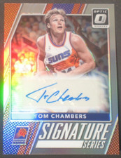 Tom Chambers 2017-18 Panini Donruss Optic Signature Series Silver Autograph Suns