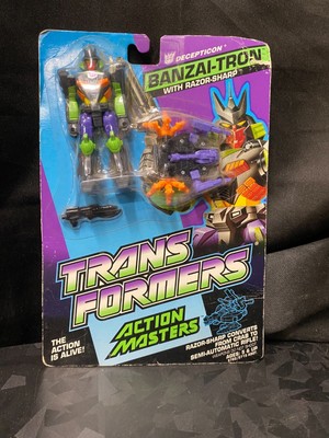 1989 Transformers G1 Banzai-tron  W/ Razor-sharp Action Master Hasbro