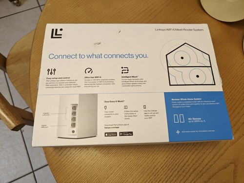 Linksys AX2200 Dual-Band Intelligent Mesh WiFi 6 System 2 Pack MX20WH2 - Picture 2 of 3