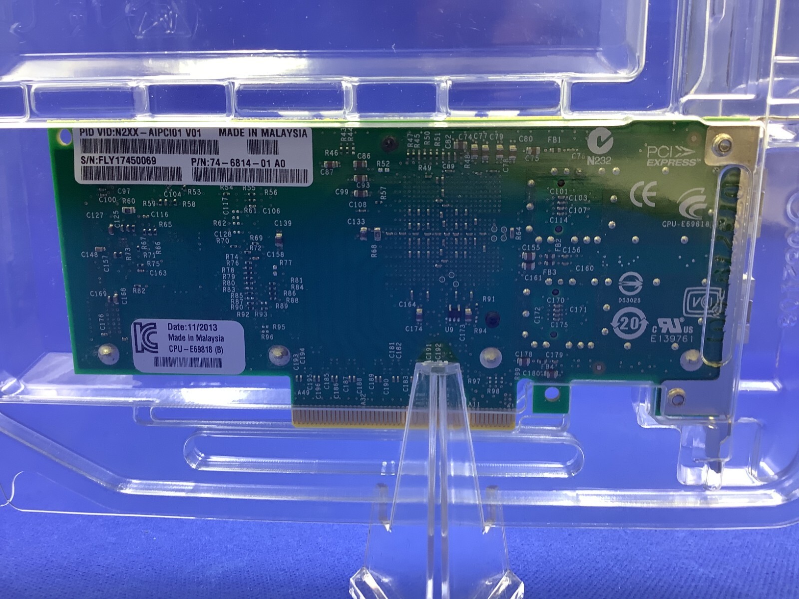 Euqvos 10GbE Scheda di Rete Ethernet per Intel X520-DA1 82599ES Chip Single Port