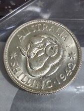 Australian 1942s SHILLING CH UNC
