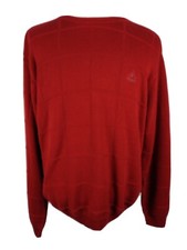 Izod mens sz L burgandy Red Crew Neck Sweater S18