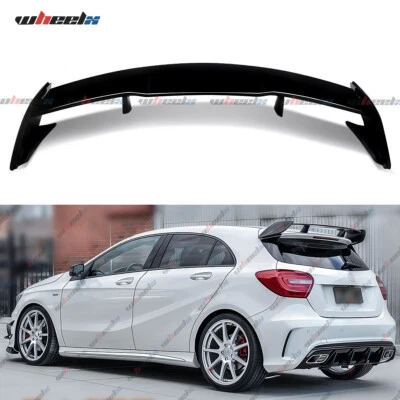 WHEELX FOR MERCEDES BENZ A CLASS W176 2013-18 GLOSS BLACK ROOF SPOILER AMG A45 STYLE UK