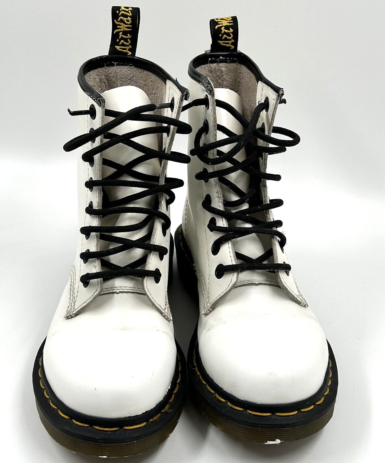Doc Dr Martens Air Wair 11821 White Boots 8 Eyelet US Women’s Size 5 thumbnail 11