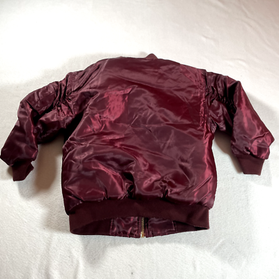 は*う様 90s short real mouton bomber jacket Vintage Raw Blue Bomber Jacket Mens Small Red Full Zip