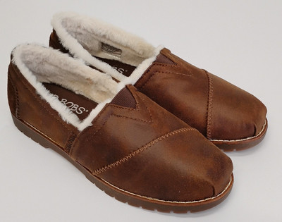 Skechers BOBS Chill Lugs Urban Spell Flats Sz 6.5 M 113353 Brown Slip On Shoes