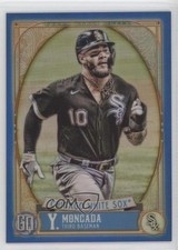 2021 Topps Gypsy Queen Box Topper Chrome Blue Refractor 62/99 Yoan Moncada 0y0n