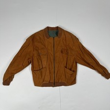 CONBIPEL Mens Bomber Leather Jacket Vintage B...