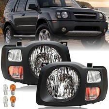 For 2002 2003 2004 Nissan Xterra Black Headlights Left Right Side Wbulbs For 2002 2003 2004 Nissan Xterra Black Headlights Left Right Side Wbulbs