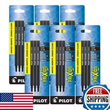 Pilot FriXion Erasable Gel Pen Refills, Fine Point, Black Ink - 18 Pack