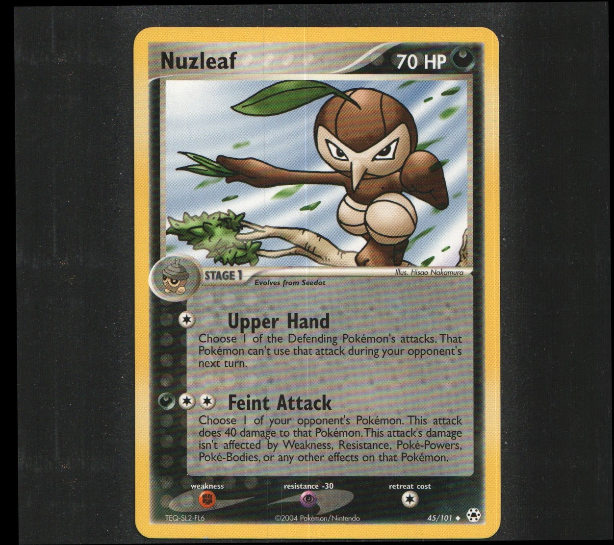Nuzleaf Uncommon Hidden Legends 45/101 NM Hisao Nakamura
