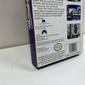 NES Nintendo Days of Thunder Caja, Manual, Cartucho de Juego