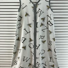 Burts bees size 12-18M bee  alphabet Print Baby Sleep Sack organic