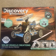 Discovery Kids Mindblown STEM 12-in-1 Solar Robot 190-Piece Creation Kit New