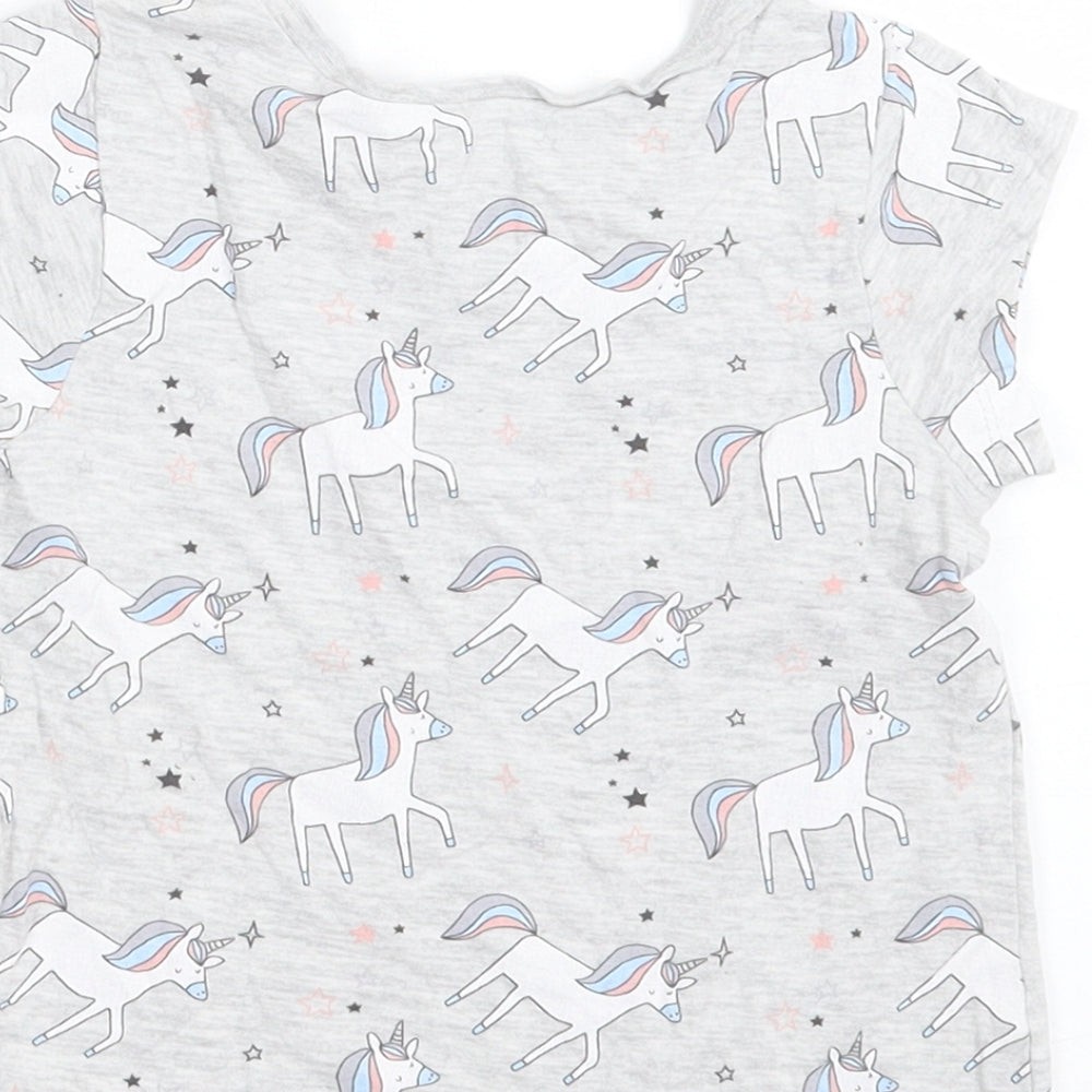 Girls UK Size 12-18 Months George Grey Basic T-Shirt image 4
