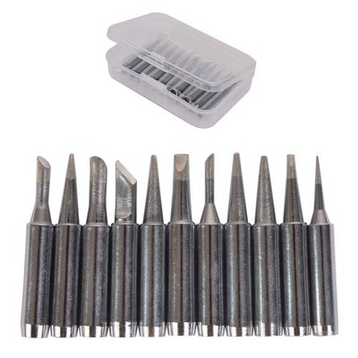 11pcs Solder Soldering Iron Tip for Hakko Station 900M 933 907 936 with Anti-...