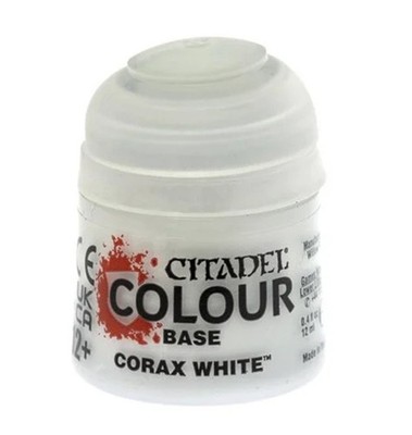Citadel Color Base - Corax White Paint 12ml WarHammer #99189950258 (UK-Ware)BN