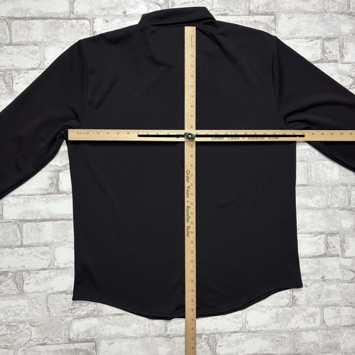 Twillory Athleisure Shirt Mens 2XL XXL Black Long Sleeve Performance Button Up - Picture 9 of 9