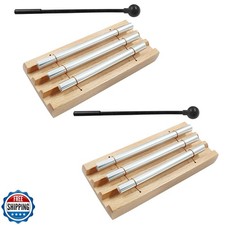 Luomorgo 2 Sets Meditation Chimes, Three Tone Hand Chimes Instrum