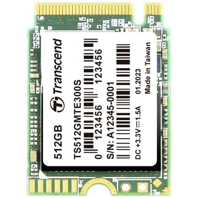 Transcend 300S 512 GB Interne M.2 PCIe NVMe SSD 2230 PCIe NVMe 3.0 x4 Retail ...