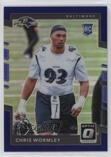 2017 Donruss Optic Rookies Purple Prizm 44/50 Chris Wormley #143 fs9