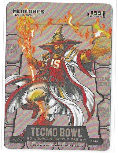 Bo Jackson Battle Arena TECMO Bowl MERLOMES Silver Coin Flip - Patrick Mahomes