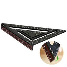 Foldable Carpenter Square 7 inch Rafter Square, Triangle Carpenter Square Die...