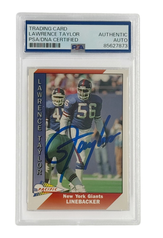 Lawrence Taylor Autographed Signed 1991 Pacific #356 PSA Authenticated 