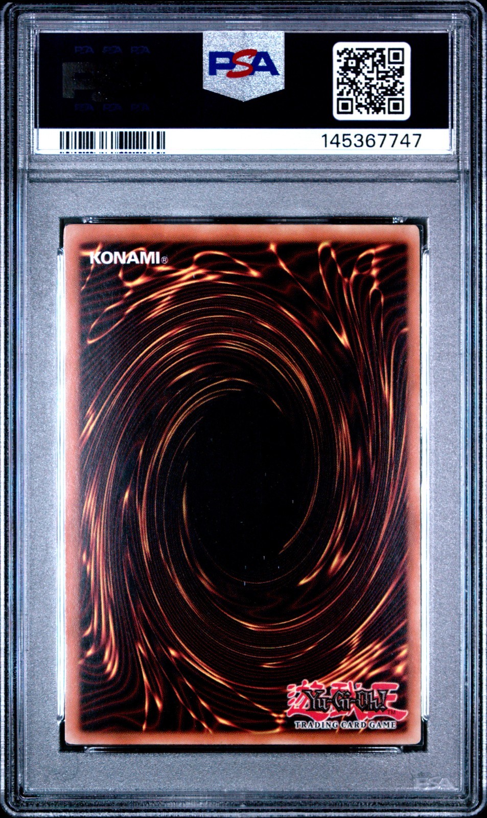 2002 Yu-Gi-Oh LOB Gaia The Fierce Knight #LOB-006 PSA 9 MINT view 2