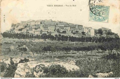 Alte Postkarte - 13 - Miramas - Vieux Miramas - Vue du Midi - CPA - Obli