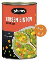 Menzi Erbsen-Eintopf WestfäLischer Art 4200 G Dose Proteinreich Frei Von Ei