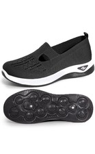 Women Slip On Walking Shoes Breathable Lightweight Athletic Fashion Sneakers 6.5