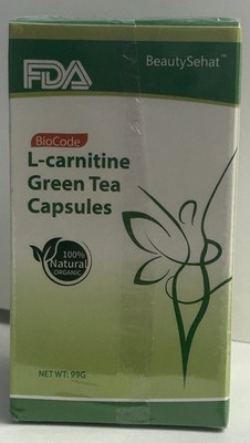 L-CARNITINE GREEN TEA CAPSULES ~ BEAUTY SEHAT ~90 CAPS ~NEW/SEALED~2027