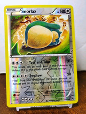 POKEMON SNORLAX 77/124 REVERSE HOLO RARE FATES COLLIDE LP-NM TOMOKAZU KOMIYA on eBay