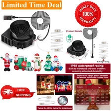 12V Waterproof Inflatable Blower Fan with LED Lights for Festive Decoration