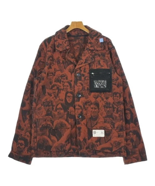 Blusa uomo Maison Mihara Yasuhiro arancione nero taglia 46 usata