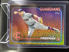 Tyler Freeman 2024 Topps Summer Holiday Foil #353 - Cleveland Guardians