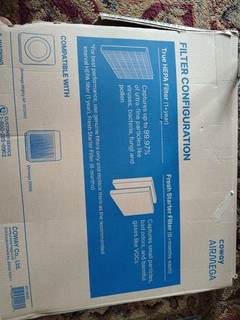 Coway Airmega True HEPA & Fresh Starter Filters 15"X13" New Sealed Damaged Box