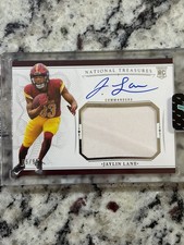 Jaylin Lane 2025 National Treasures Rookie Patch AUTO /99 On Card Commanders 