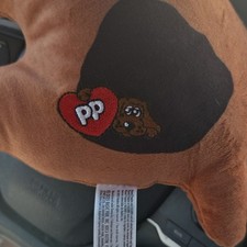 Basic Fun Pound Puppies Large Brown Plush 2023 Black Ears Paw Print
