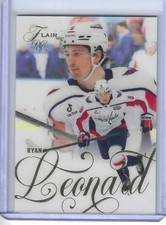 2025-26 UD FLAIR HOCKEY #183 RYAN LEONARD RC WASHINGTON CAPITALS