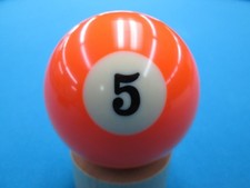 Single 5 Billiard Pool Ball Replacement 2.25 inch Regular Size Standard 2 1/4