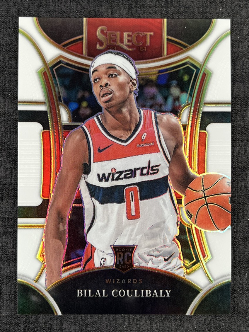 2023-24 Panini Select Bilal Coulibaly RC Rookie Mezzanine White Prizm 135/149
