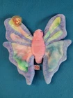 Vintage 2000 Ty Beanie Baby 12" Flitter the Butterfly Plush w/Tag Tye Dye