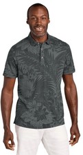 Tommy Bahama Men s Santiago Paradise Polo Size Large Gray MSRP 118 NWT
